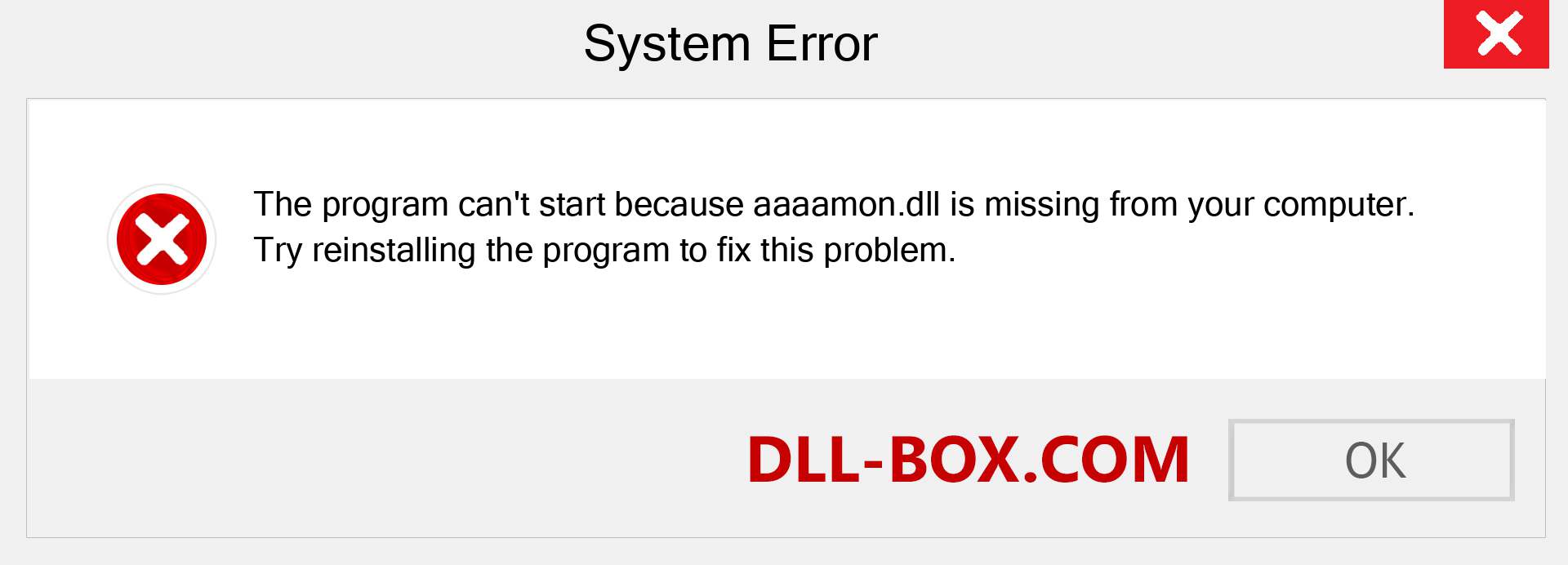  aaaamon.dll file is missing?. Download for Windows 7, 8, 10 - Fix  aaaamon dll Missing Error on Windows, photos, images
